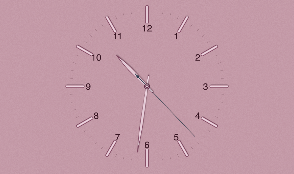 Dial screensaver in the Rose palette