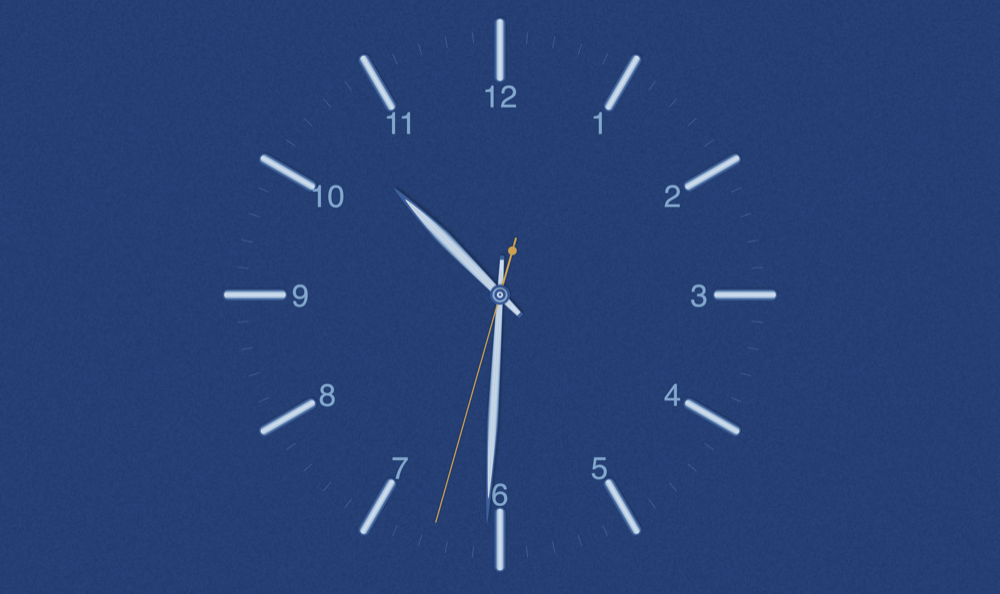 Dial screensaver in the Sky Blue palette