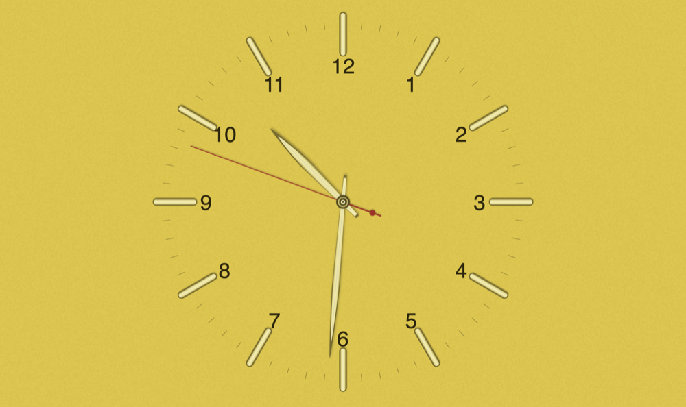 Dial screensaver in the Yellow palette
